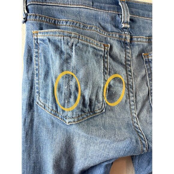 rag & bone Jeans the Capri Low Rise Light Wash Denim Raw Hem Women's Size 25 - Picture 7 of 13